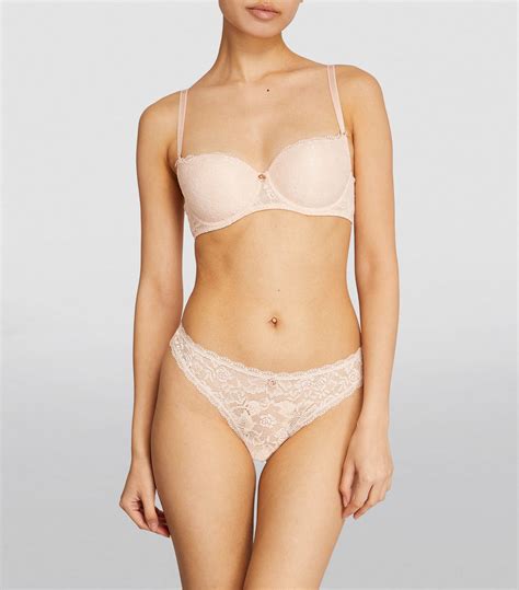 Womens Aubade Nude Moulded Rosessence Half Cup Bra Harrods UK