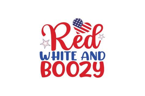 Red White And Boozy Svg Graphic By Rajibstore Creative Fabrica