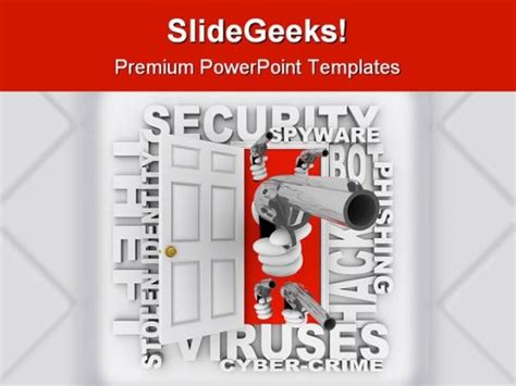 Cyber Crime Security PowerPoint Template 0810 - PowerPoint Templates