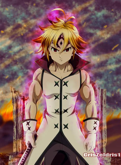 Meliodas Lider De Los Diez Mandamientos V2 By Criszeldris1 On Deviantart