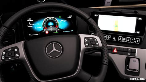 Ets Mods V Mercedes Benz New Actros Mp Improved Dashboard