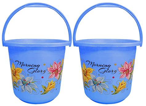 Kuber Industries Floral Print 2 Pieces Unbreakable Strong Plastic