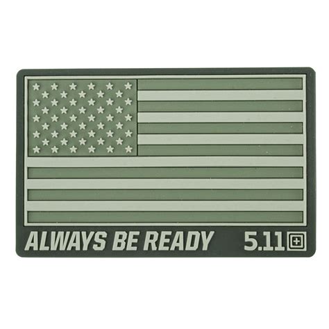 511 Tactical Usa Flag Patch Od Green Pull The Trigger