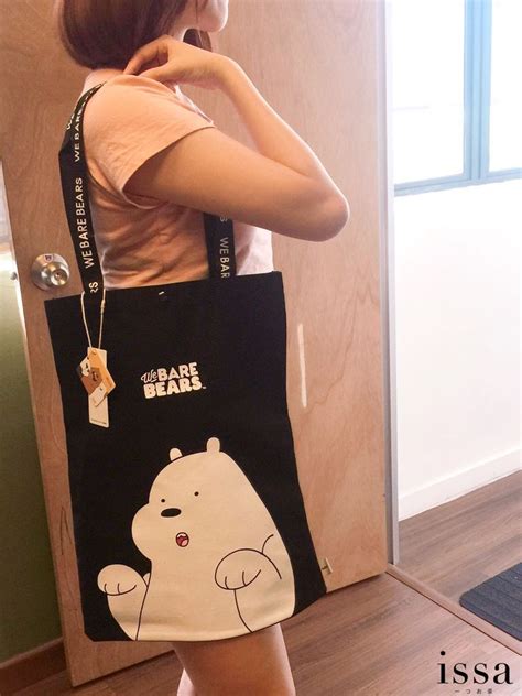 Original Miniso We Bare Bears Ice Bear Tote Bag Women S Fashion Bags