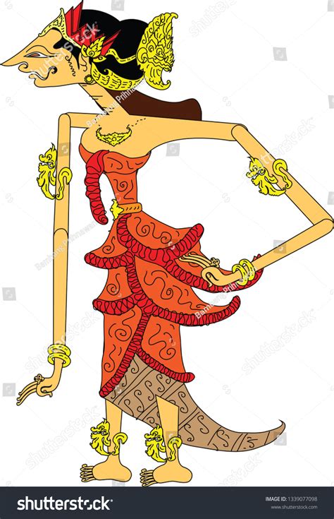 Wayang Srikandi Vector Download Wayang Kulit Background For Free Vector