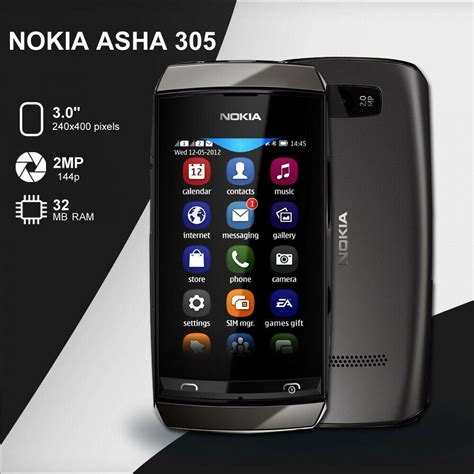 Nokia Asha 305 Black