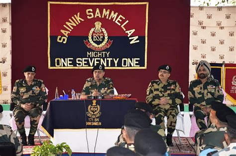 Adg Bsf Visits International Border Reviews Security Situations