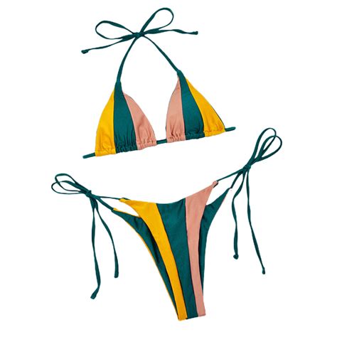 Women Swimsuit Backless Two Piece Summer Bikini Set Daraz Pk