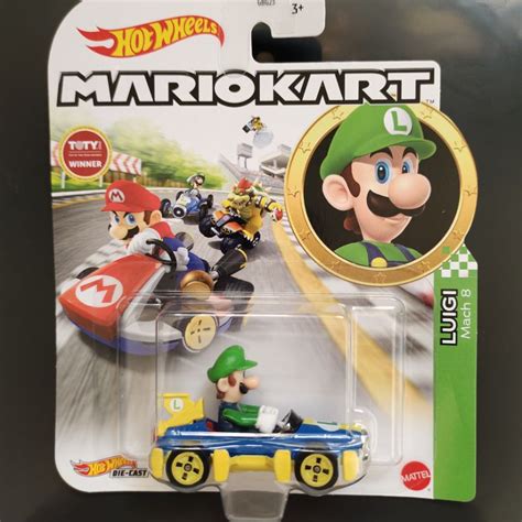 Hot Wheels Mario Kart Luigi Mach New Shopee Malaysia