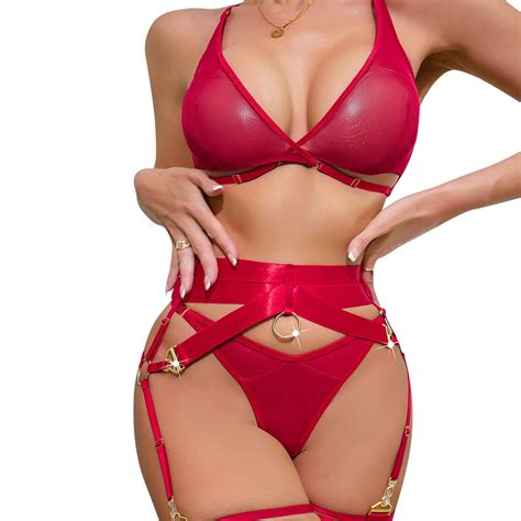 Sexy Lingerie Set Sexy Strap Four Piece Nightclub Girl Role Playing Sexy Lingerie Plus Size Role
