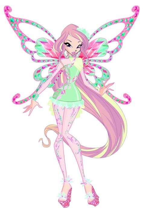 Flora Butterflix D By Winx Rainbow Love On Deviantart Winx Desenho