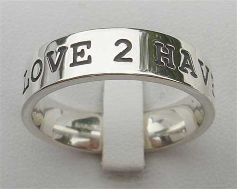 Womens Personalised Silver Ring Love2have In The Uk