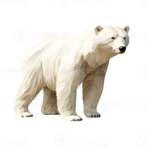 Ai Generated 3d Cartoon Polar Bear Logo Illustration No Background Perfect For Print On Demand