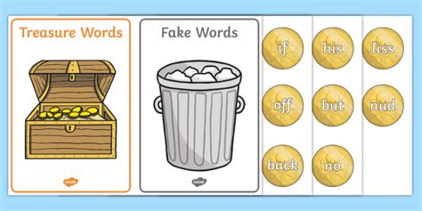 FREE! - Buried Treasure Activity Phase 2 Phonics Game - Buried Treasure