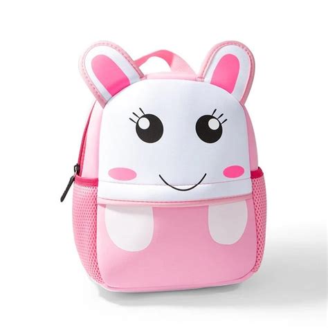 Flippi Pink Rabbit Neoprene Backpack For Toddlers And Kids 1 3 Years