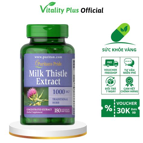 Viên Uống Bổ Gan Tăng Cường Chức Năng Gan Milk Thistle Extract 1000mg