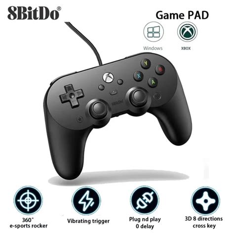 8bitdo Pro 2 Wired Controller For Xbox Series Series S X Xbox One Windows 10 11 Audio Jack