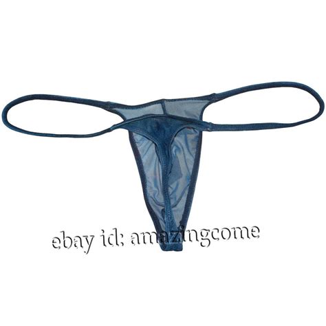 Sexy Men S Starry Sky Mesh Thong Underwear Slim Pouch String Mini Bikini T Back Ebay