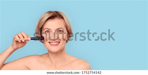 Naked Beautiful Blonde Mature Woman Standing Stock Photo Shutterstock