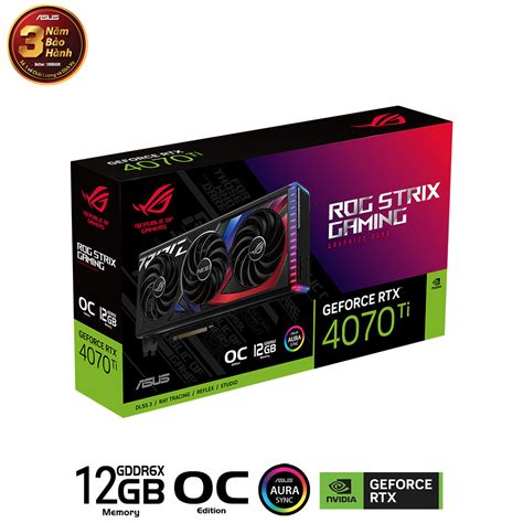 Cạc màn hình Asus ROG-STRIX-RTX 4070 Ti-O12G-GAMING