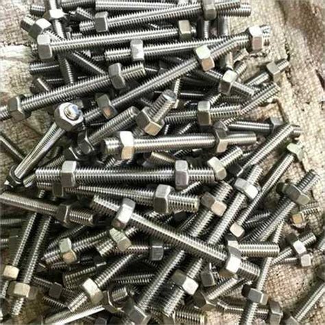 Corrosion Resistance Polished Stainless Steel Stud Bolts In Hexagon