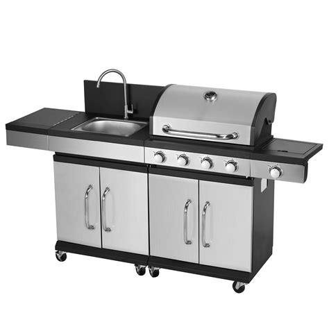 gas barbecue  sink ampato  burners  shop gonser sicher