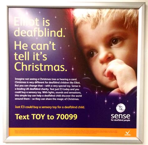 This Is An Ad Spotted On Train From London For The Charity Sense Who