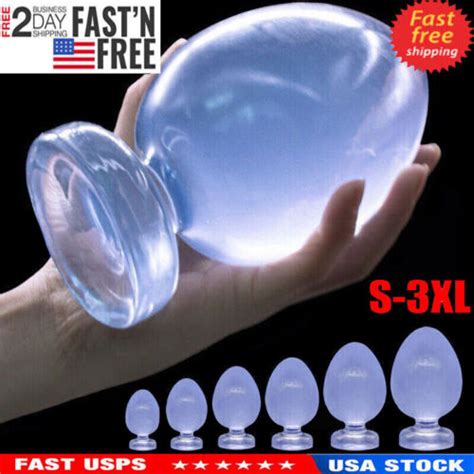 Huge Big Extra Large Silicone Anal Butt Plug Dildo G Spot For Men Women