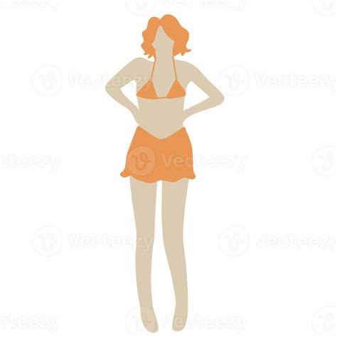 Woman Girl Bikini Summer Travel Holiday And Beach Beach Graphic Illustration Icon PNG