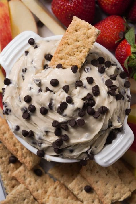 Cream Cheese Chocolate Chip Dip Easy Dessert Wellness By Kay