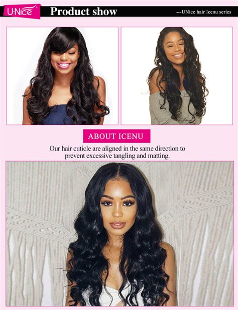 UNice Malaysian Body Wave 4 Bundles With Closure | UNice.com