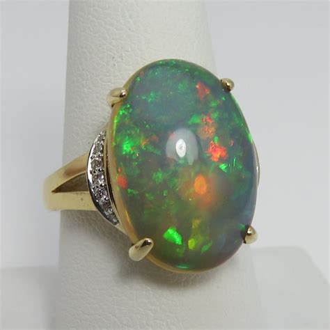 Harlequin Opal Ring - Etsy