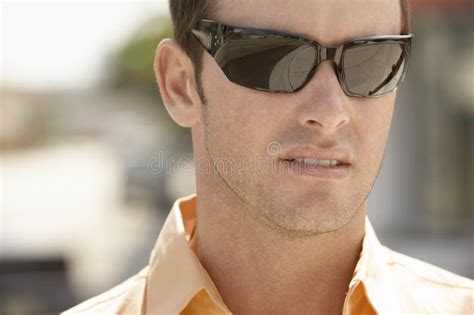 Man Wearing Sunglasses Stock Photo Image Of Adult Handsome