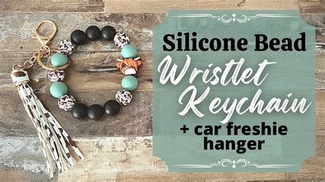 Silicone Bead Wristlet Tutorial With Matching Car Freshie Hanger