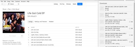 Girls Aloud Life Got Cold EP ITunes Plus M4A ITD Music