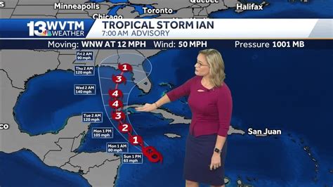 Tracking Tropical Storm Ian Sunday Morning Youtube