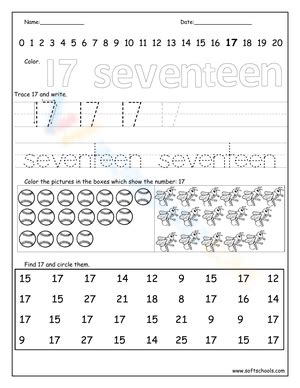 printable number  worksheets  students