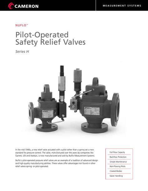 Pilot Operated Safety Relief Valves