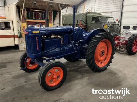 Fordson Major Blauwe Reiger Tracteur Ancien Troostwijk