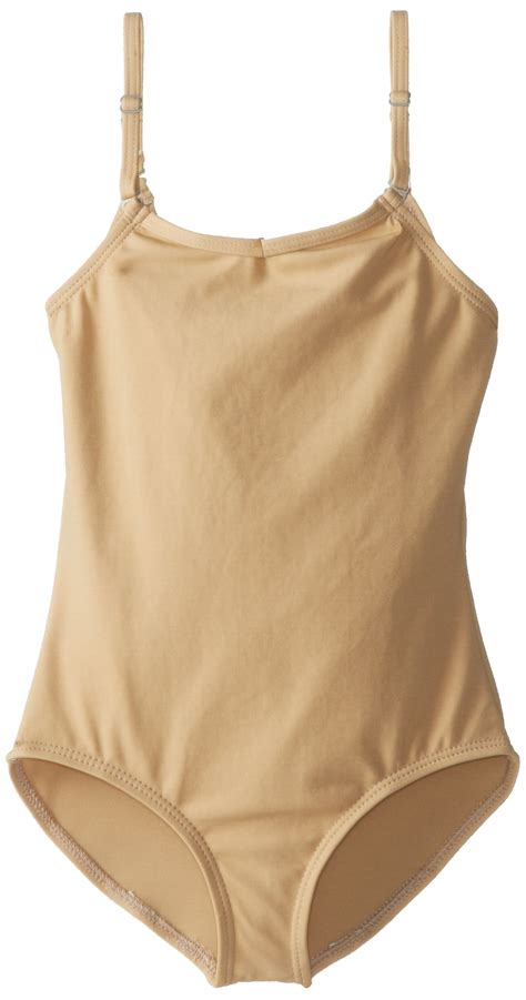 Capezio Girls Team Basic Camisole Leotard With Adjustable Straps Big Girls 7 16 8 10 Nude For