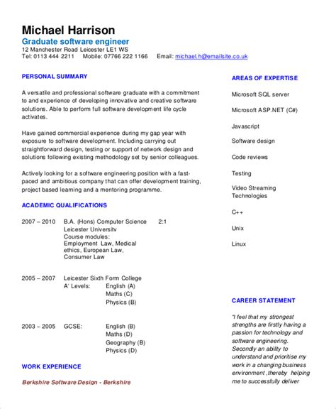 Free 9 Sample Objective Statement For Resume Templates In Pdf