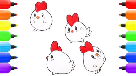 Art Drawing Tutorial How To Draw Cute Chicken Easy Step By Step