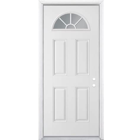 Masonite 32 In X 78 In Steel 14 Lite Left Hand Inswing Primed Prehung