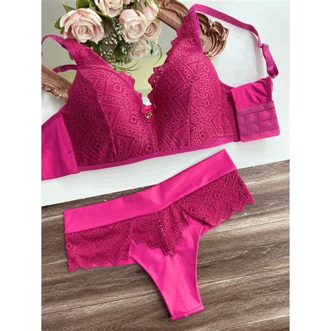 Lingerie Sexy De Luxo Conjunto Lingerie De Renda Pingente Luara Shopee Brasil
