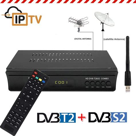 Digital DVB S2 Satellite DVB T2 Terrestrial Receiver Combo Decoder ...