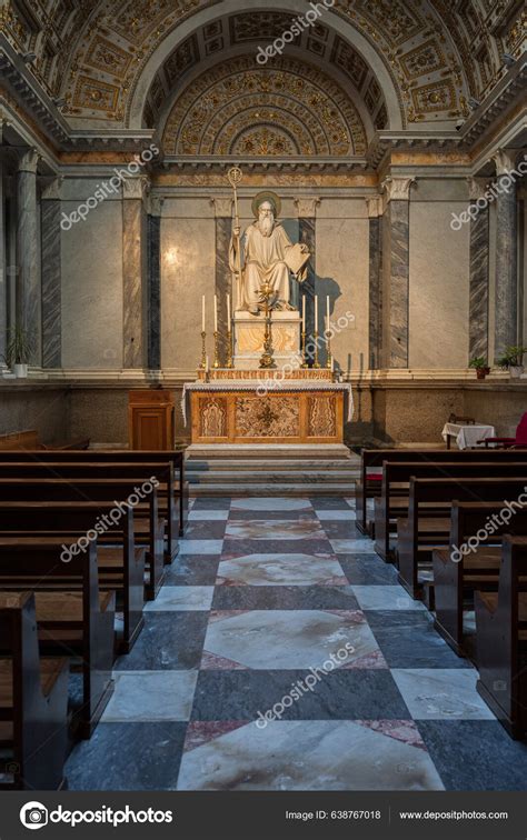 Papal Basilica Saint Paul Walls One Four Papal Basilicas Rome Stock