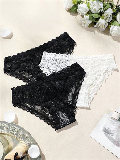 Shein Women S Lace Triangle Panties Lingerie Shein Eur