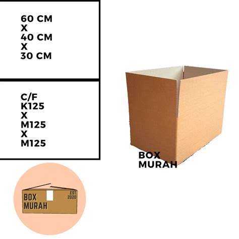 Jual Kardus Packaging Box Polos Murah Serba Guna 60 X 40 X 30 Cm