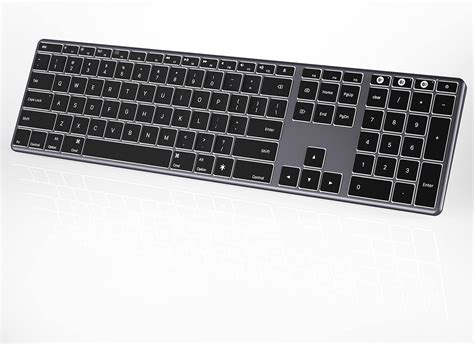 Zienstar Teclado Inalámbrico Bluetooth Multidispositivo BT5 0 BT3 0 2