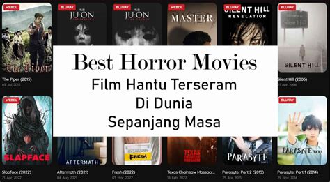 Best Horror Movies Rekomendasi 10 Film Hantu Terseram Barat Yang Wajib